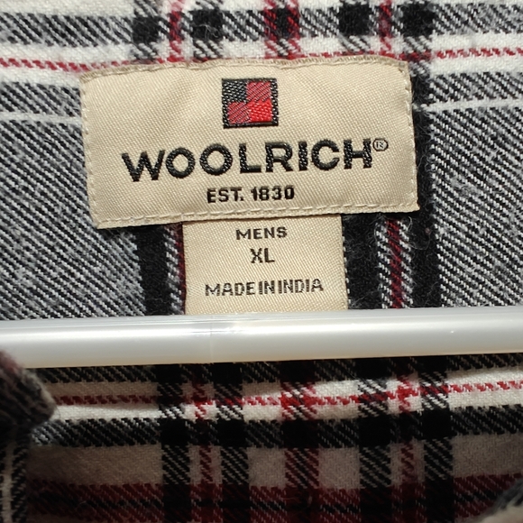Woolrich Barn Chore Shirt Mens XL Plaid Button Down Long Sleeve Western - Picture 3 of 8